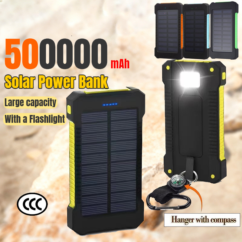 Xiaomi 500000mAh Power Bank Te - Solar Emergency Charger ulasan dan harga
