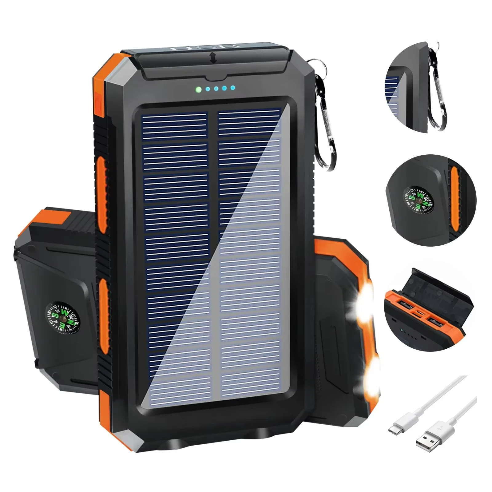 Power Bank Tenaga Surya Tahan  - Solar Emergency Charger ulasan dan harga