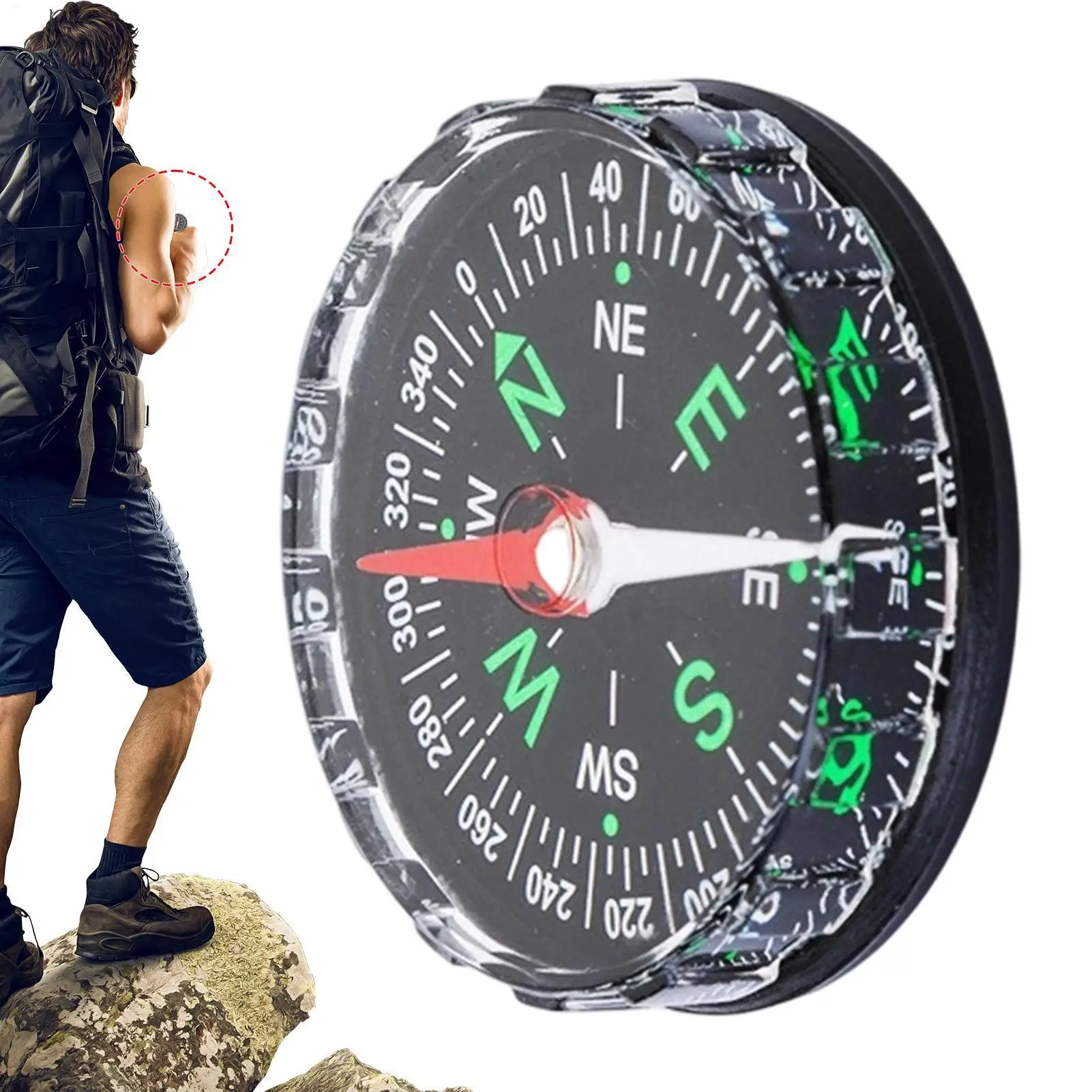 Kompas Saku Magnetik Portabel, - Compass Lensatic ulasan dan harga