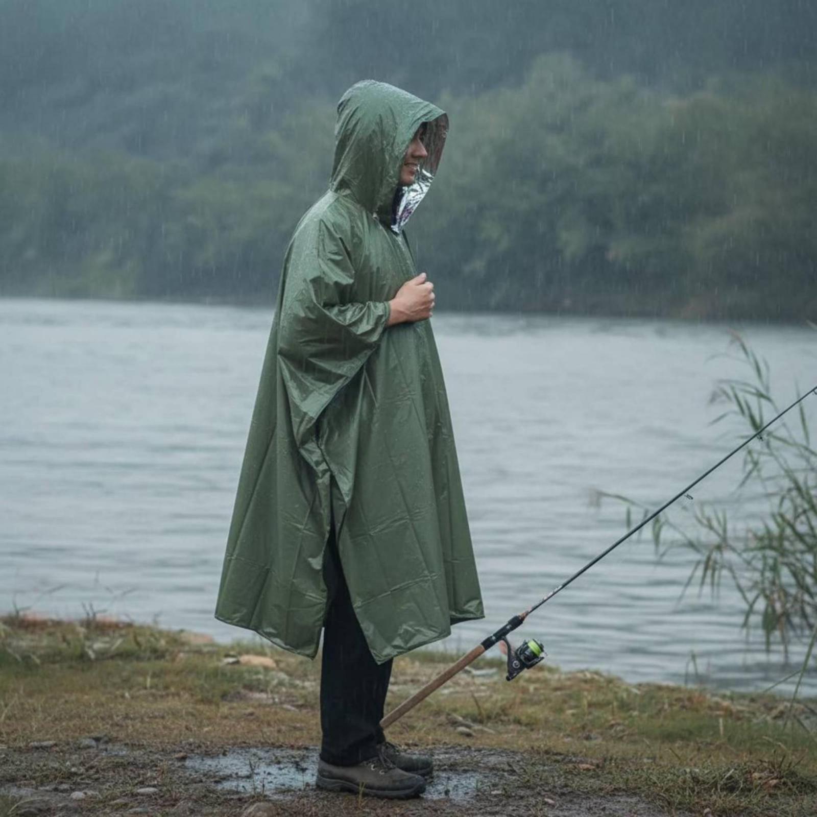 Jas Hujan Anti Air, Ponco Daru - Emergency Poncho Rain ulasan dan harga